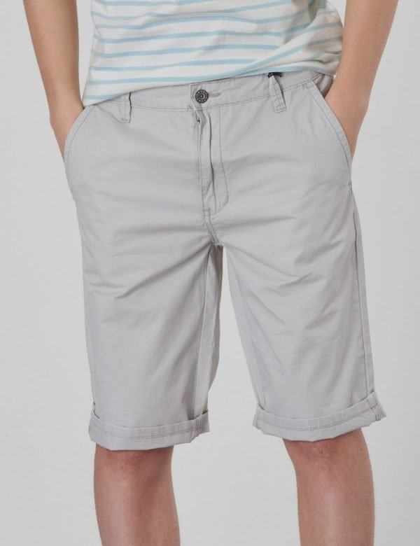 Grunt Chino Twill Shorts Shortsit Harmaa