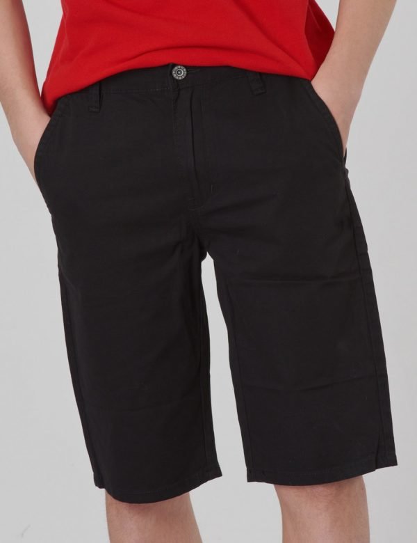 Grunt Chino Twill Shorts Shortsit Musta