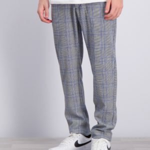 Grunt Dude Ankle Blue Check Housut Sininen