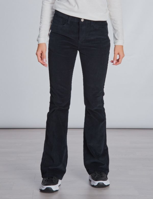 Grunt Flare Cord Pant Housut Sininen