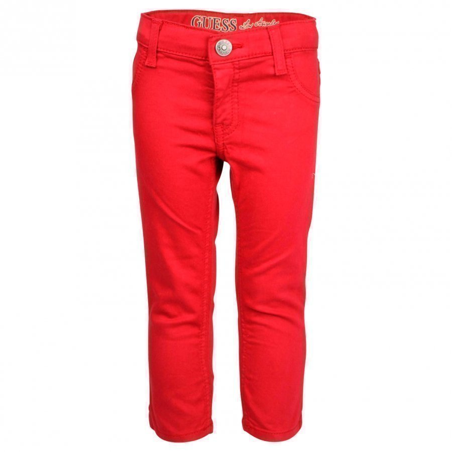 Guess 5 Pkt Pant Vintage Red Housut