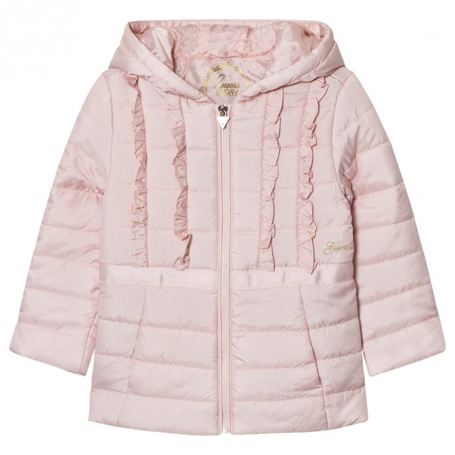 Guess Pale Pink Padded Coat Toppatakki