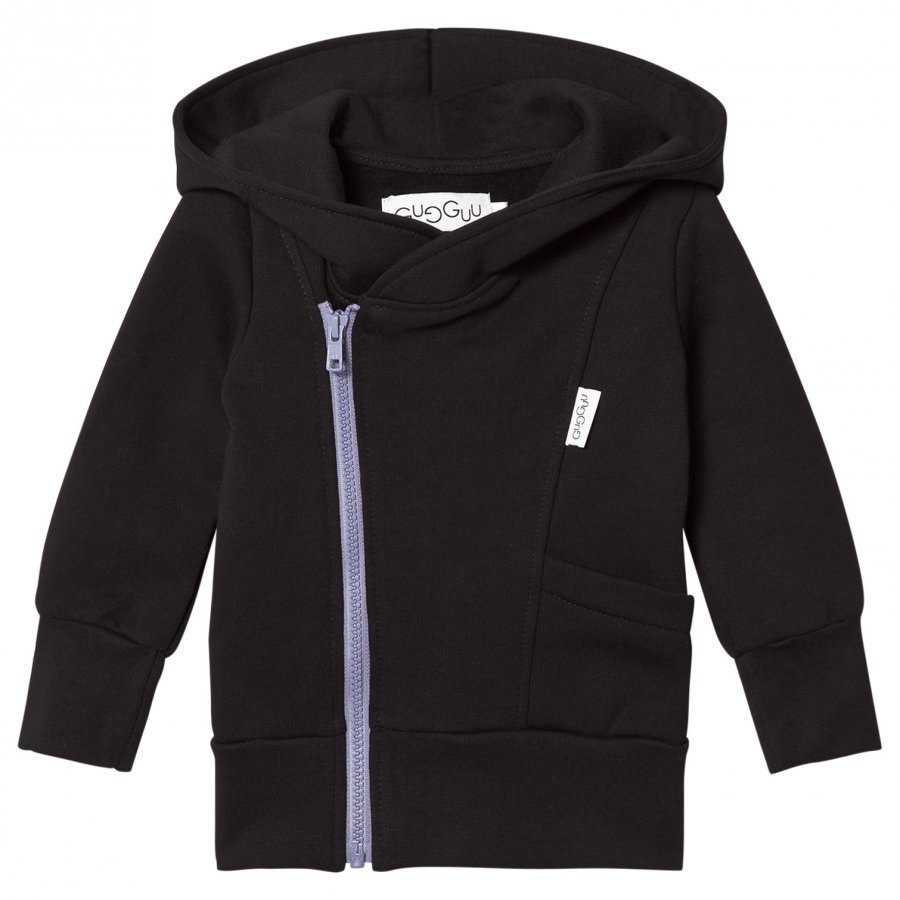 Gugguu College Hoodie Black/Ice Blue Huppari