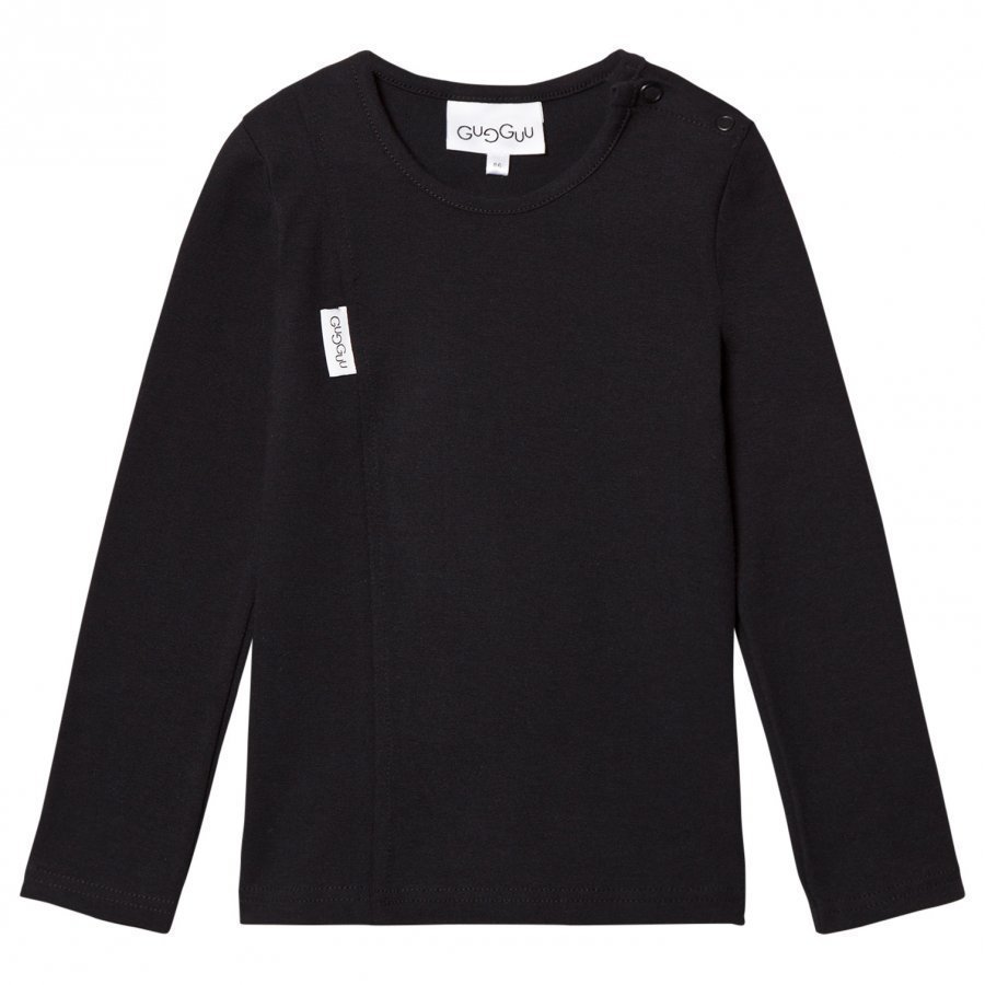 Gugguu Unisex Tricot Shirt Black Pitkähihainen T-Paita