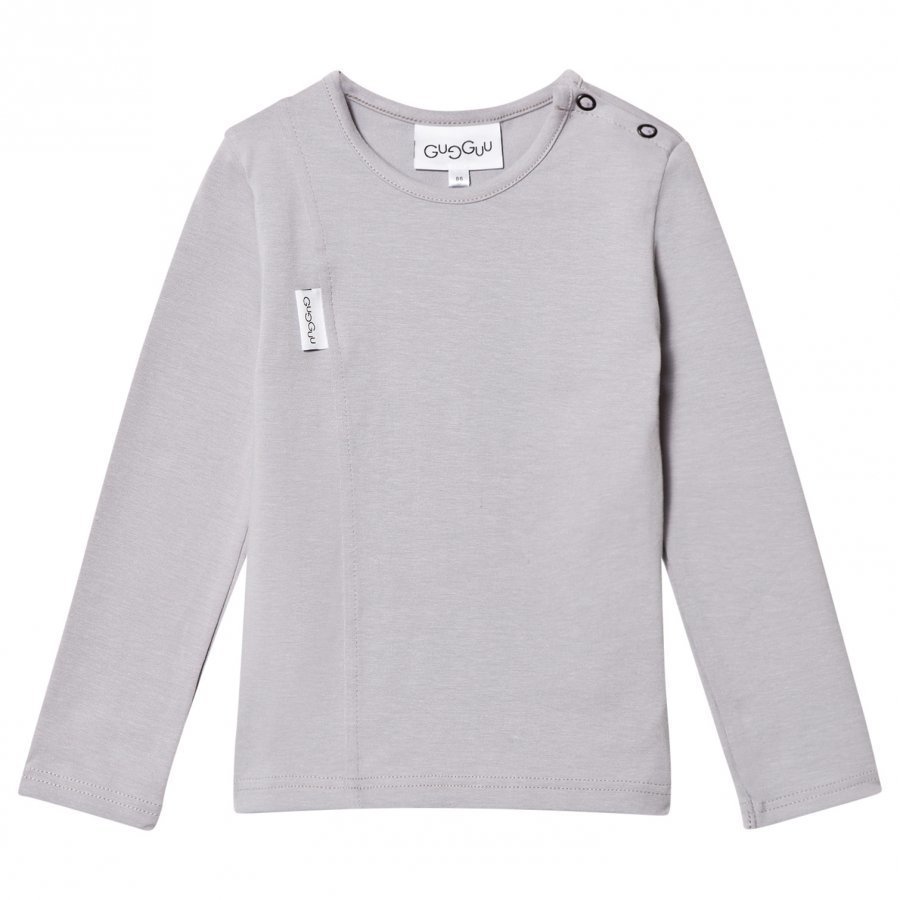 Gugguu Unisex Tricot Shirt Dabble Grey Pitkähihainen T-Paita