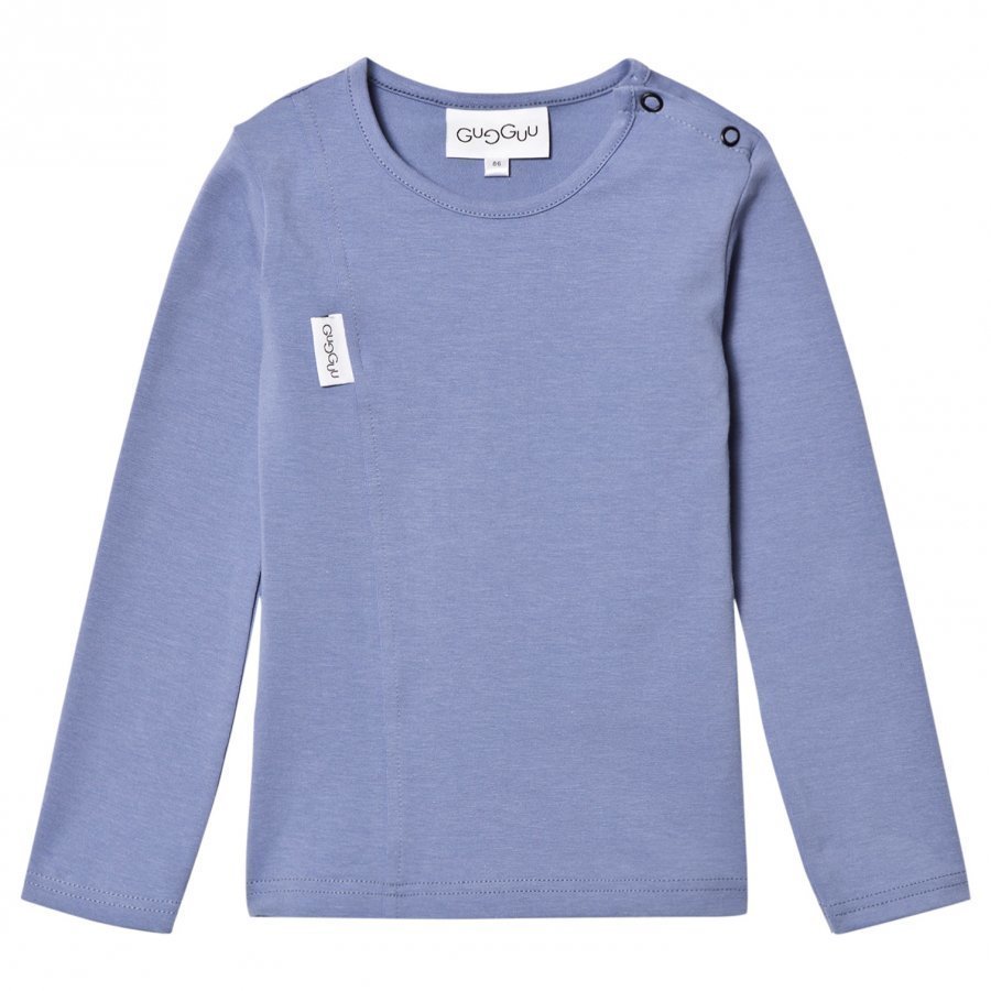 Gugguu Unisex Tricot Shirt Ice Blue Pitkähihainen T-Paita
