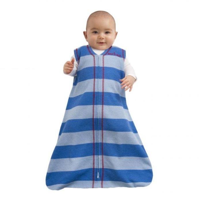 HALO® SleepSack® Puuvilla Blue/Light Blue Stripe (Small)