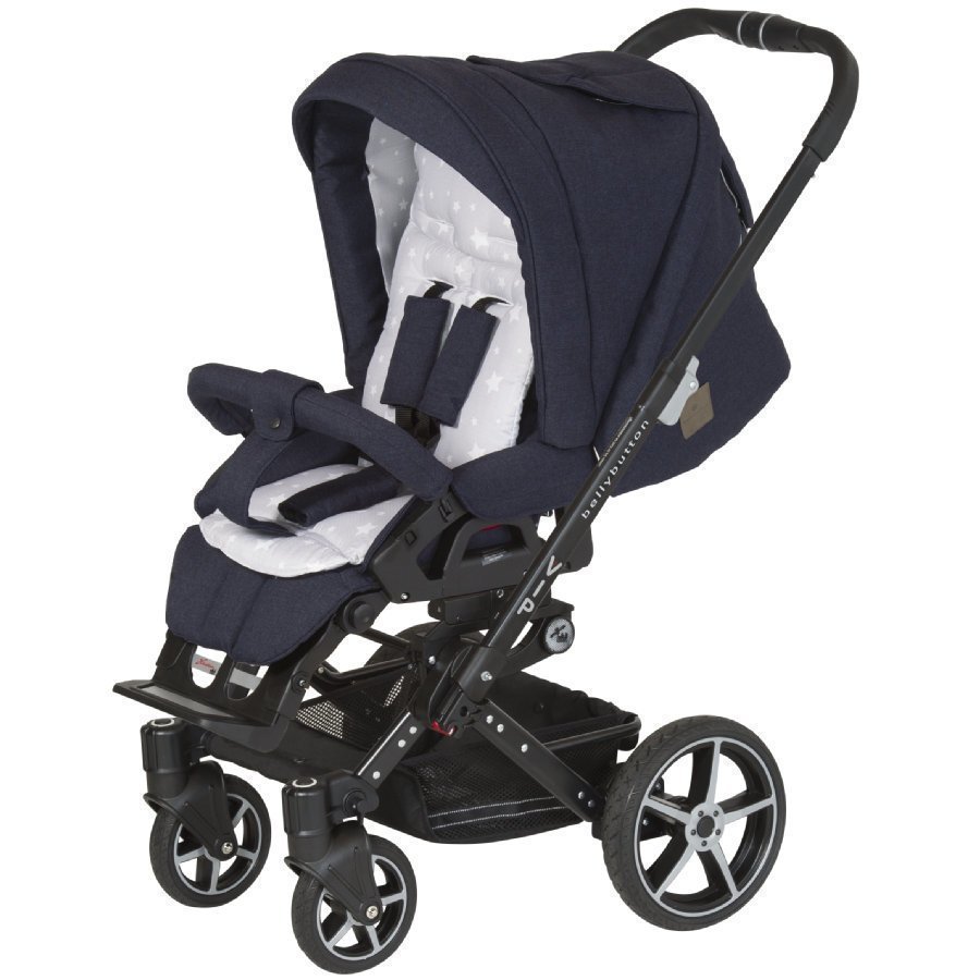 Hartan Kinderwagen Vip Gt Bellybutton Deep Blue 861 Kehys Musta Rattaat