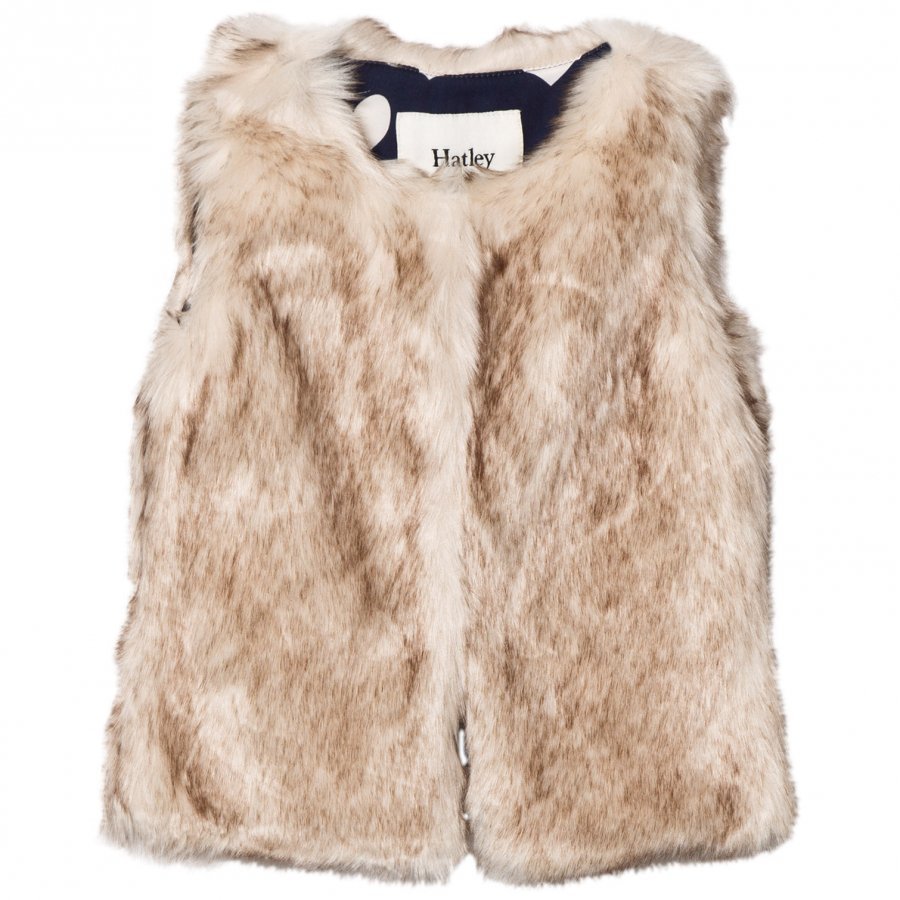 Hatley Beige Faux Fur Vest Toppaliivi