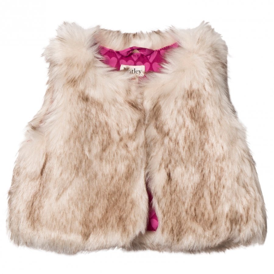 Hatley Beige Faux Fur Vest Toppaliivi