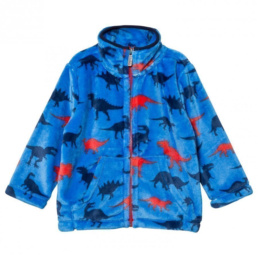 Hatley Blue Dinosaur Print Fleece Sweater Fleece Takki