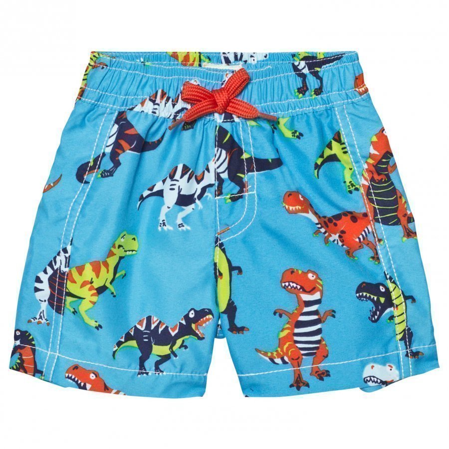 Hatley Blue Dinosaur Print Swim Shorts Uimahousut