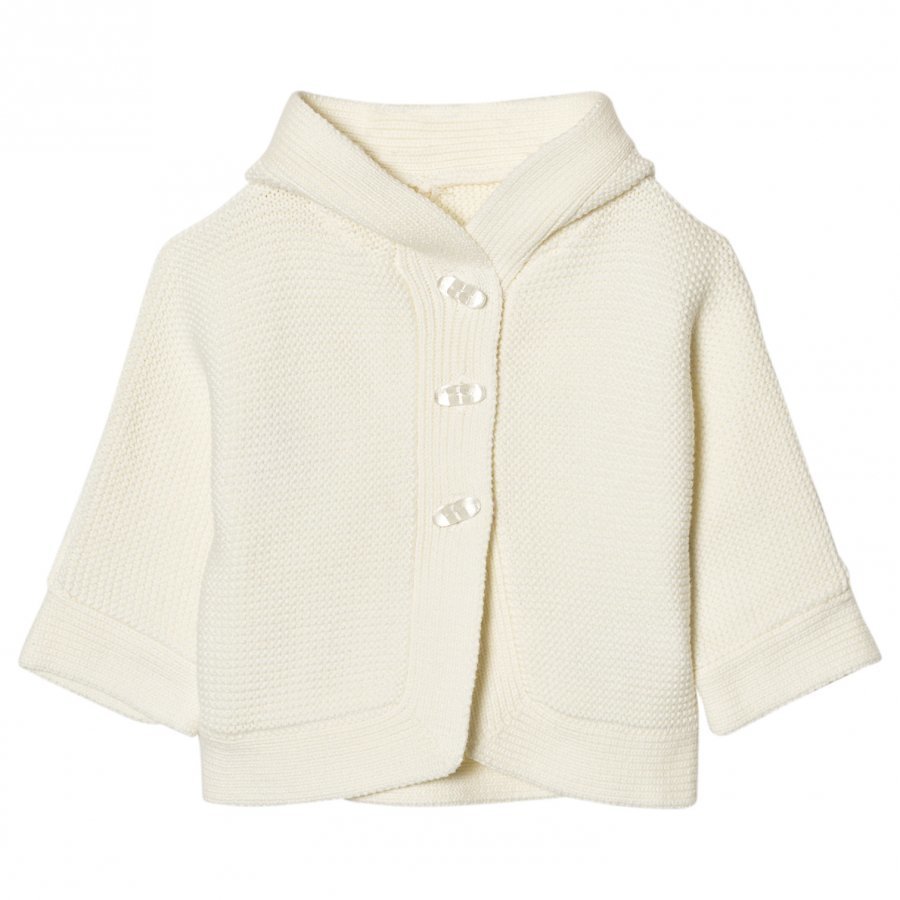 Hatley Cream Knit Hooded Rainbow Cardigan Huppari