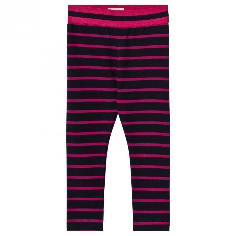 Hatley Navy And Pink Stripe Leggings Legginsit