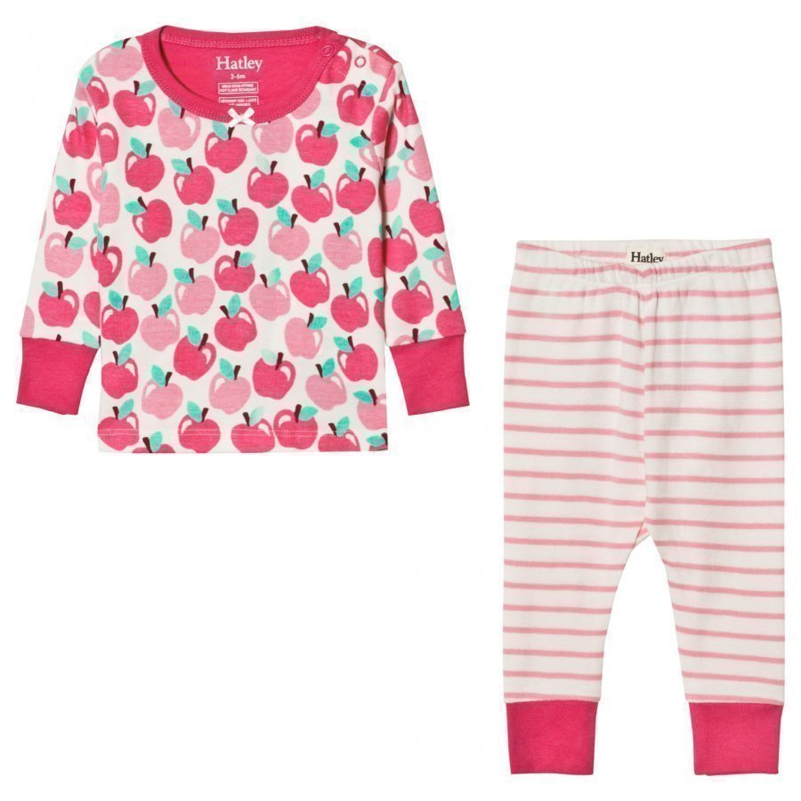 Hatley Pink Apples Print Pyjamas Yöpuku
