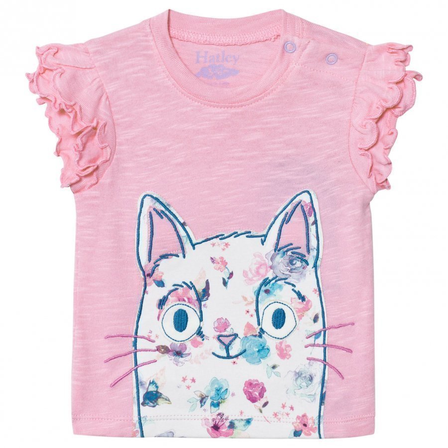 Hatley Pink Cat Tee T-Paita