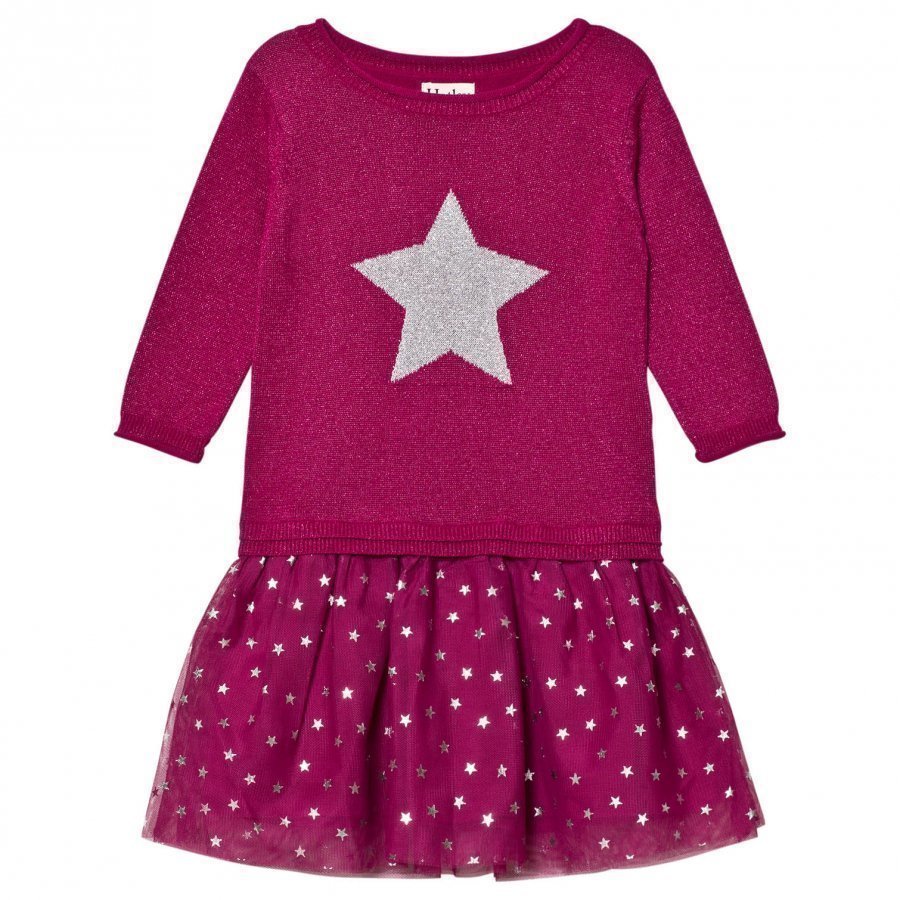 Hatley Pink Glitter Dress Mekko