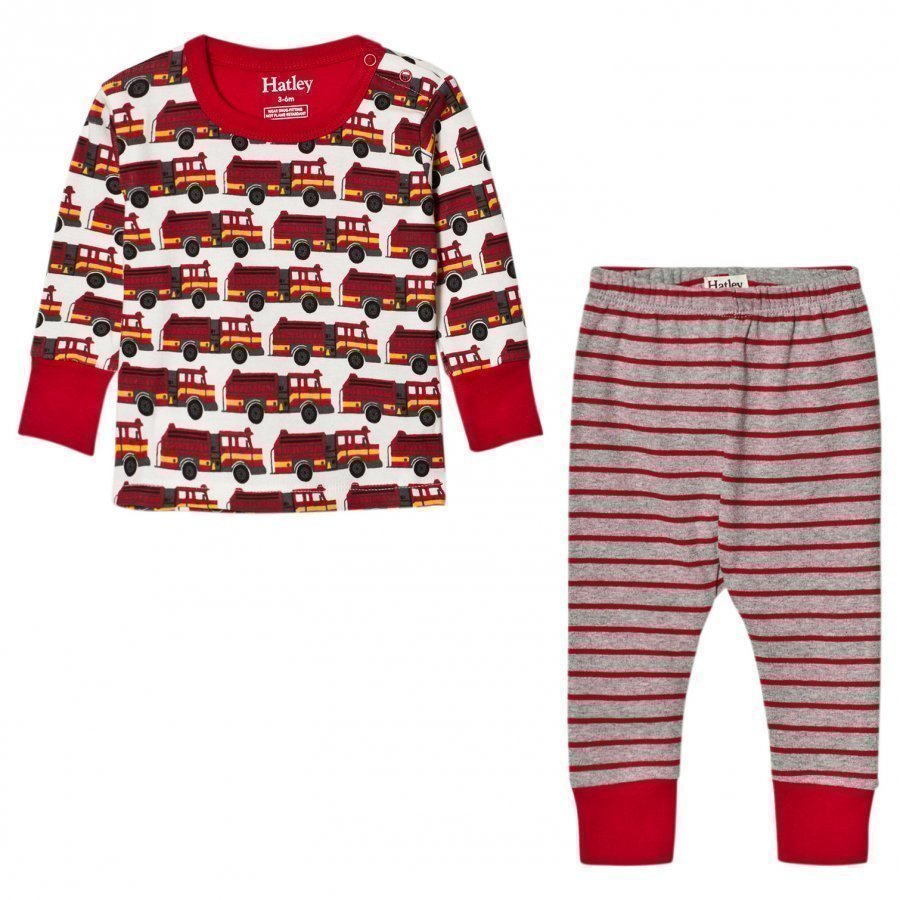 Hatley Red Firetruck Print Pyjamas Yöpuku