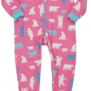 Hatley Terällinen potkupuku Pink Polar Bear