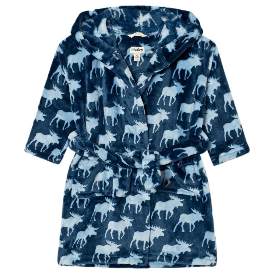 Hatley Unisex Moose Print Bathrobe Kylpytakki