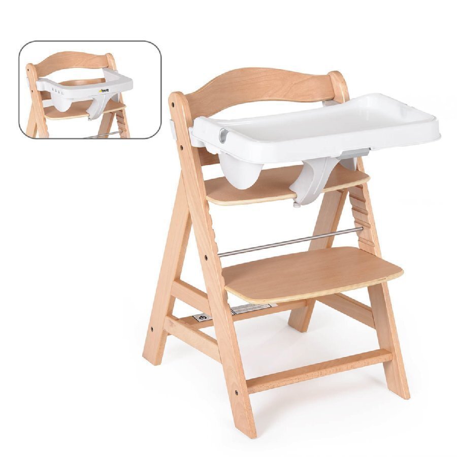 Hauck Syöttötuolin Tarjotin Alpha Tray Valkoinen - Lastentarvikekauppa.fi