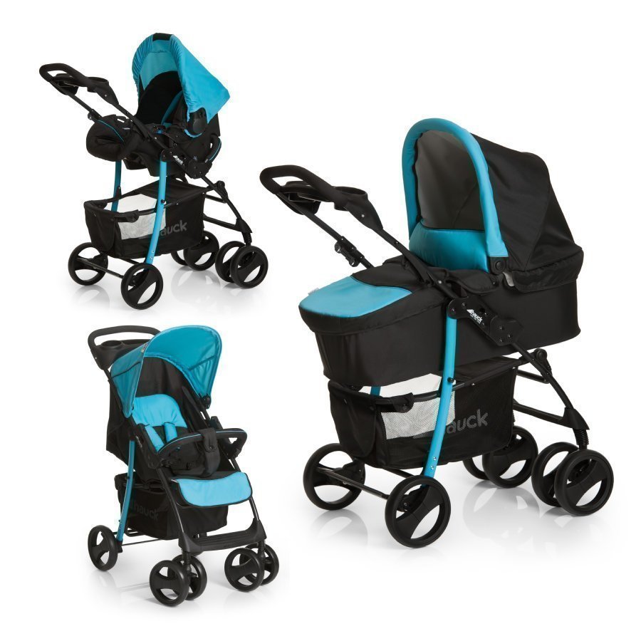 Hauck Travel System Shopper Slx Trioset 2015 / 16 Caviar / Aqua