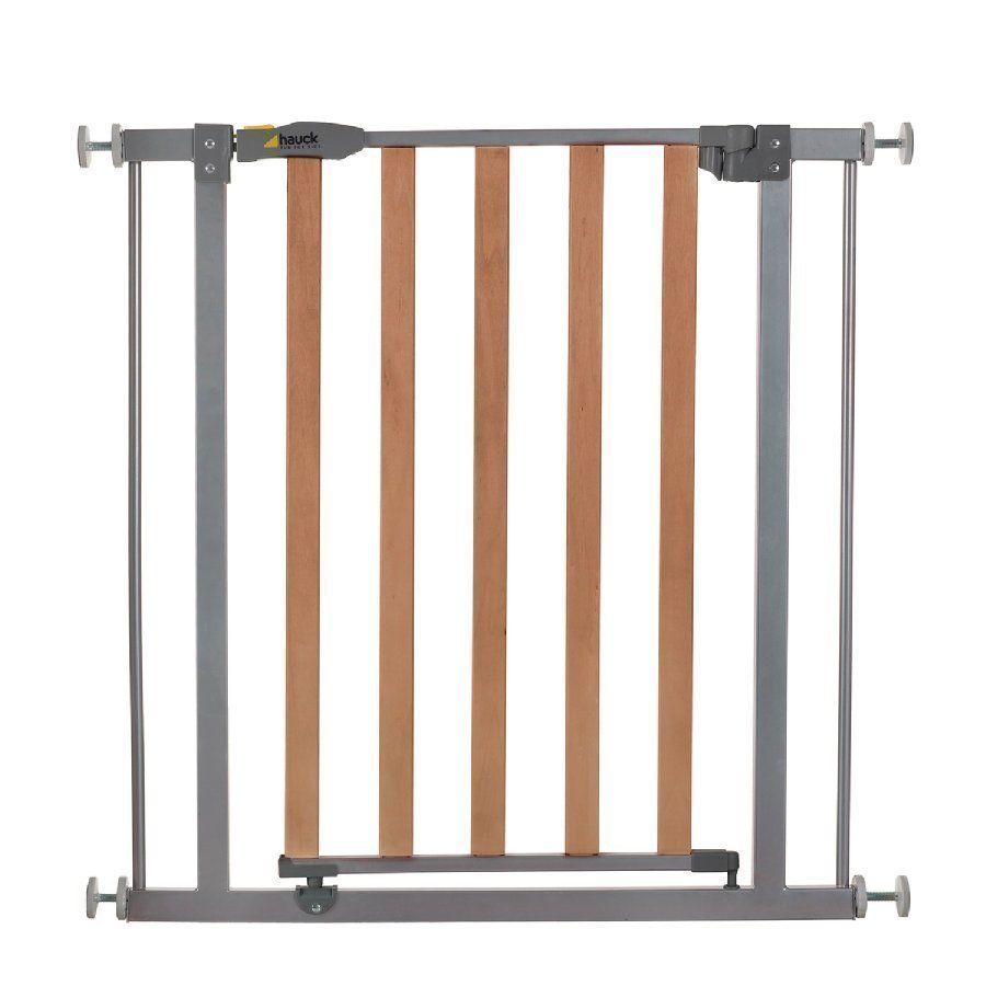 Hauck Turvaportti Oviin Wood Lock Safety Gate Silver