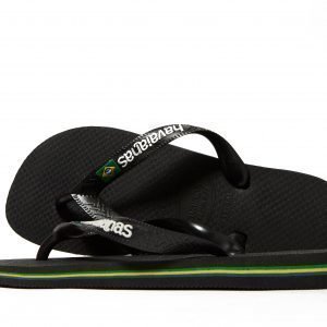 Havaianas Brasil Logo Sandaalit Musta