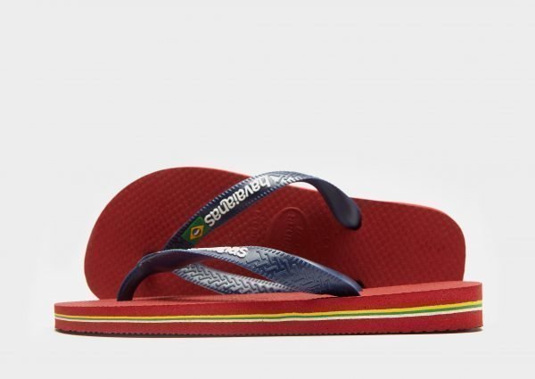 Havaianas Brasil Logo Sandaalit Punainen