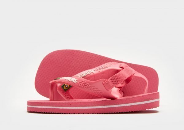 Havaianas Brazil Logo Sandaalit Vaaleanpunainen