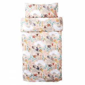 Hemtex Baby Lazy Jungle Eco 100x130 55x35cm Bed Roosa 100x130cm