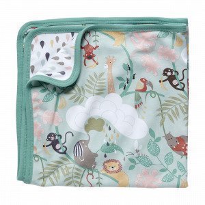 Hemtex Baby Lazy Jungle Eco Blanket Monivärivihreä 70x70cm