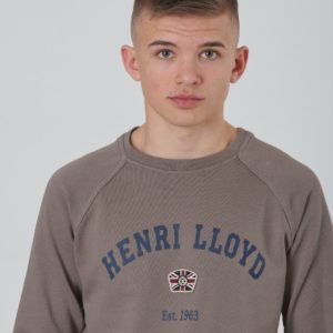 Henri Lloyd Lb Garment Dyed Crew Sweat Neule Ruskea