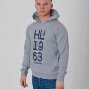 Henri Lloyd Oh Embossed Lb Logo Hoodie With Pockets Huppari Harmaa