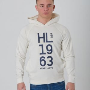 Henri Lloyd Oh Embossed Lb Logo Hoodie With Pockets Huppari Valkoinen