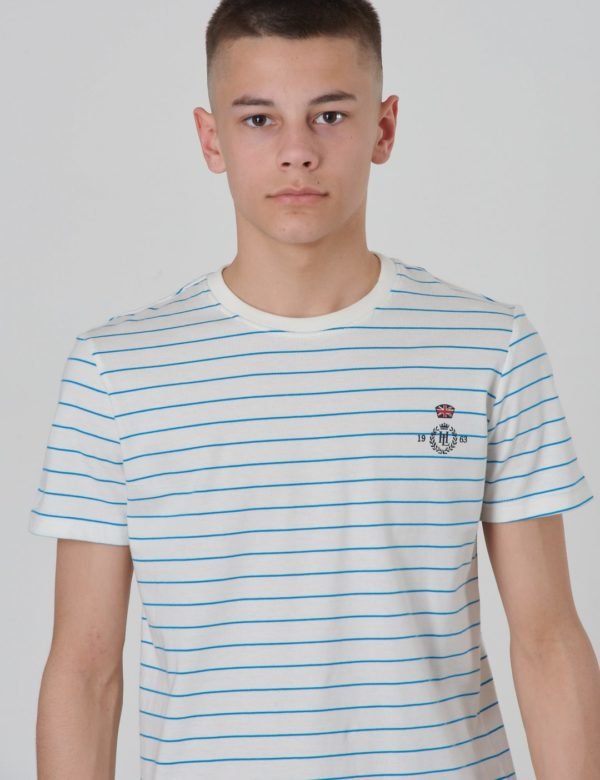 Henri Lloyd Yd Breton Stripe T Shirt T-Paita Sininen