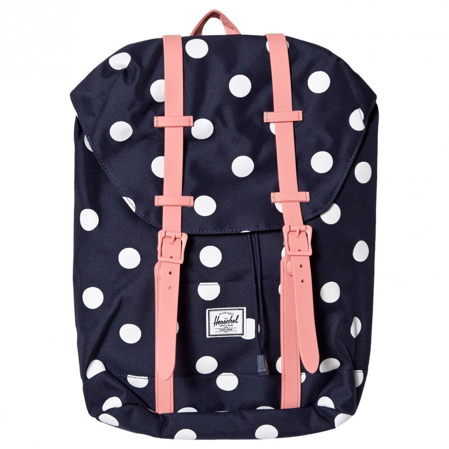 Herschel Retreat Youth Backpack Peacoat Polka Dot Reppu