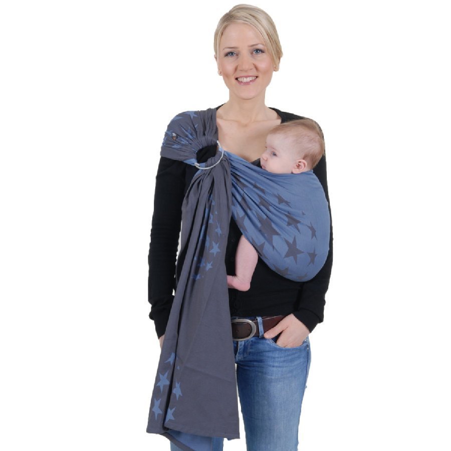 Hoppediz Ring Sling Kantoliina Los Angeles Smoke Blue