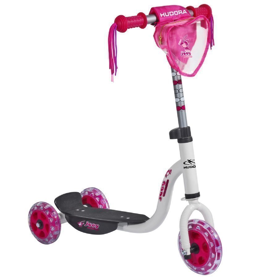 Hudora Potkulauta Joey Pinky 3.0 Valkoinen / Pinkki 11060