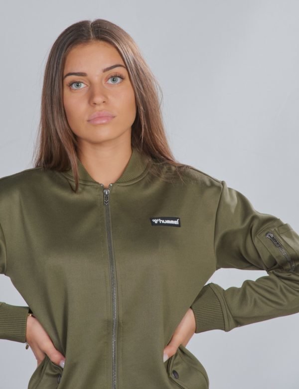 Hummel Hmlvig Zip Jacket Neule Vihreä