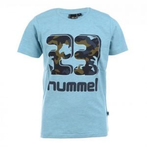 Hummel Josh Ss Tee Junior Urheilullinen T-paita Sininen