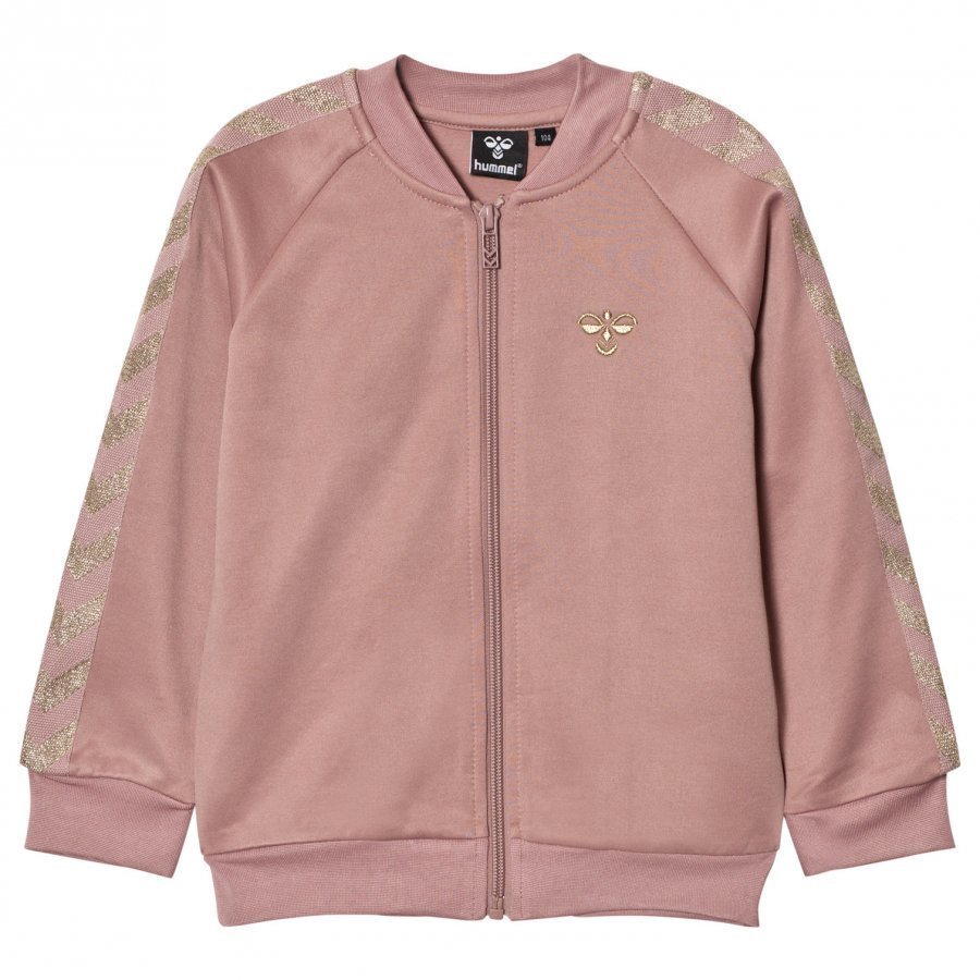 Hummelkids Olga Zip Sweater Wood Rose Gold Verryttelytakki