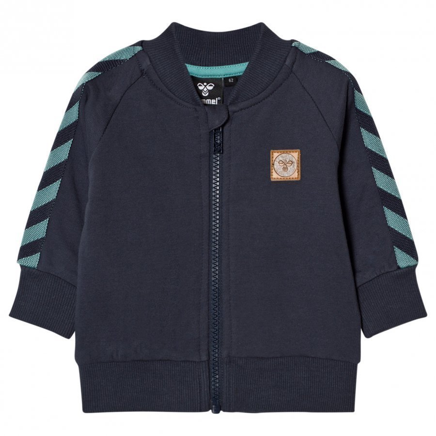 Hummelkids Ray Zip Sweater Night Blue Verryttelytakki