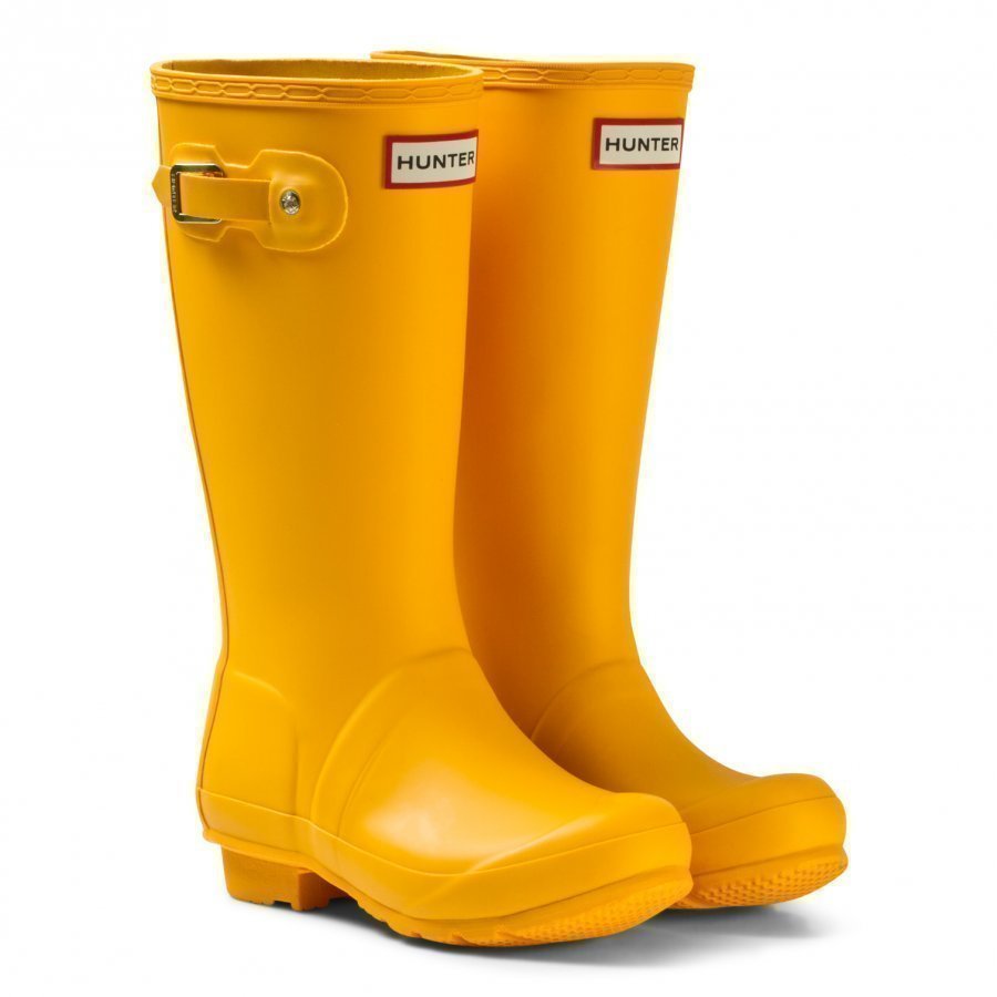 Hunter Original Kids Wellington Boots Yellow Kumisaappaat