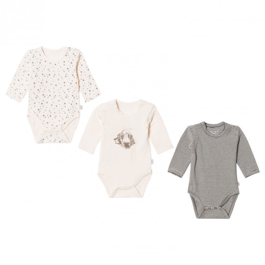 Hust & Claire 3-Pack Bodysuit Cream Body