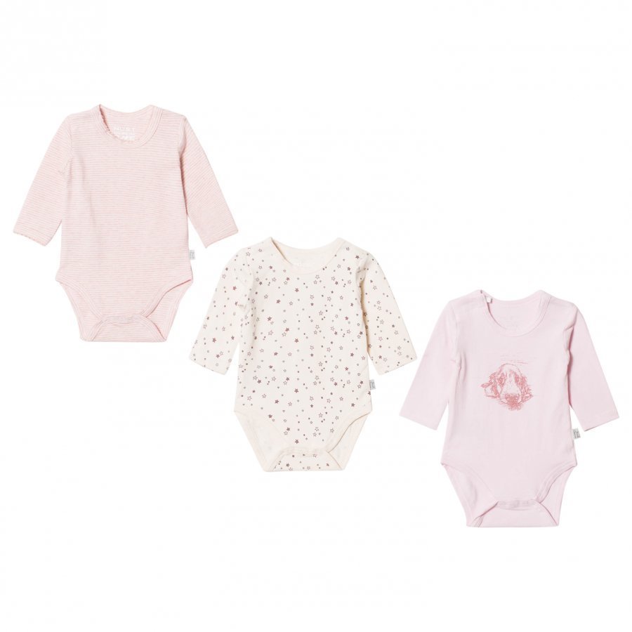 Hust & Claire 3-Pack Bodysuit Soft Rose Body