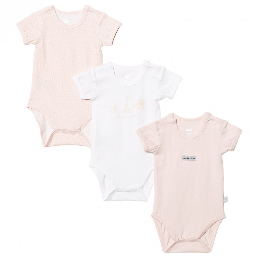 Hust & Claire Baby Body 3-Pack Soft Rose Body