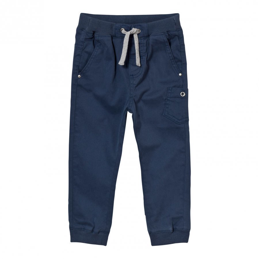 Hust & Claire Coloured Twill Trousers Blue Moon Housut