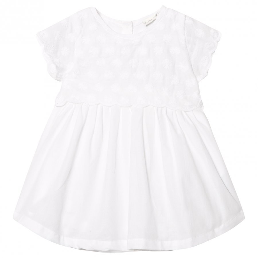 Hust & Claire Embroidery Anglaise Dress White Juhlamekko