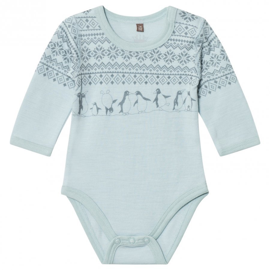 Hust & Claire Fairisle Baby Body Winter Sky Body